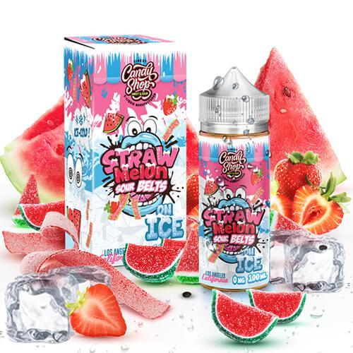 Strawmelon Sour Belts on Ice - Candy Shop 100ml - ejuicesoutlet