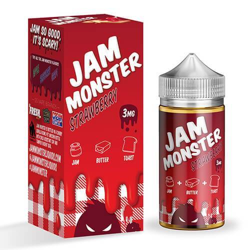 Strawberry - Jam Monster 100ml - ejuicesoutlet