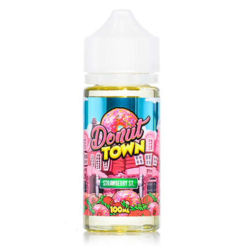Strawberry Street - Donut Town 100ml - ejuicesoutlet