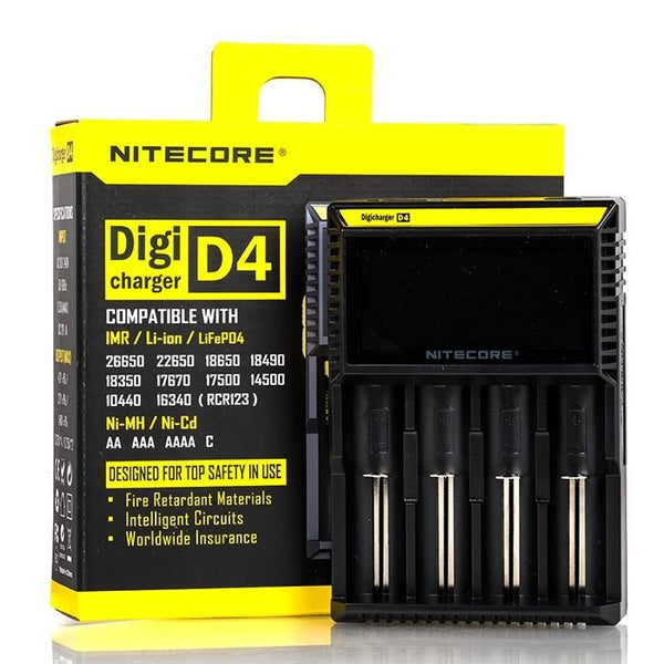 Nitecore D4 Battery Charger - 4 Bay - ejuicesoutlet